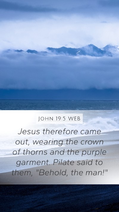 John 19:5 WEB Bible Verse Image