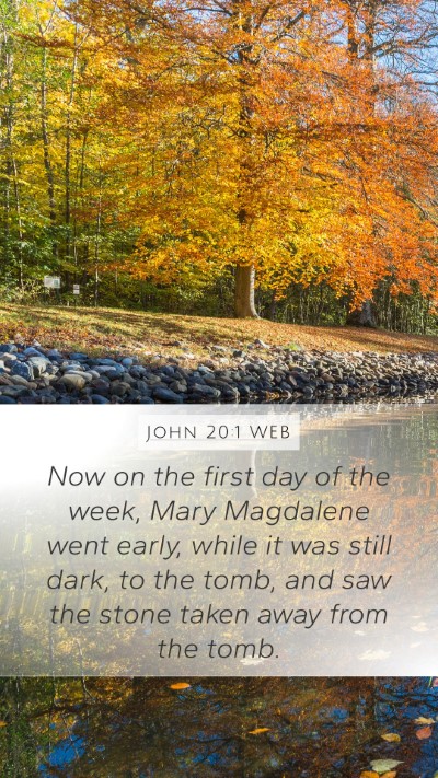 John 20:1 WEB Bible Verse Image