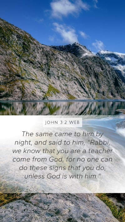 John 3:2 WEB Bible Verse Image