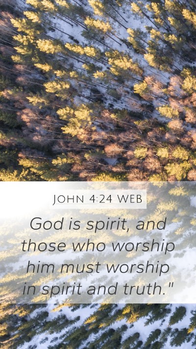 John 4:24 WEB Bible Verse Image