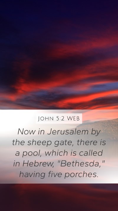 John 5:2 WEB Bible Verse Image