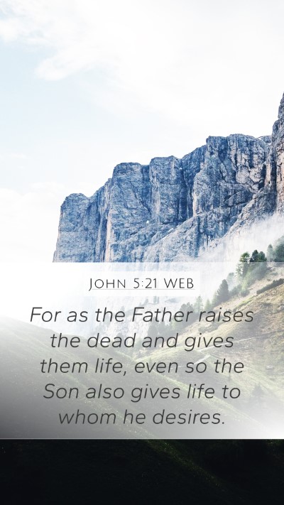 John 5:21 WEB Bible Verse Image