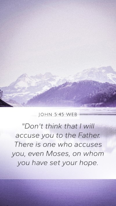 John 5:45 WEB Bible Verse Image