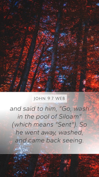 John 9:7 WEB Bible Verse Image