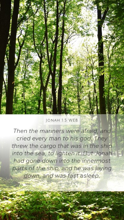 Jonah 1:5 WEB Bible Verse Image