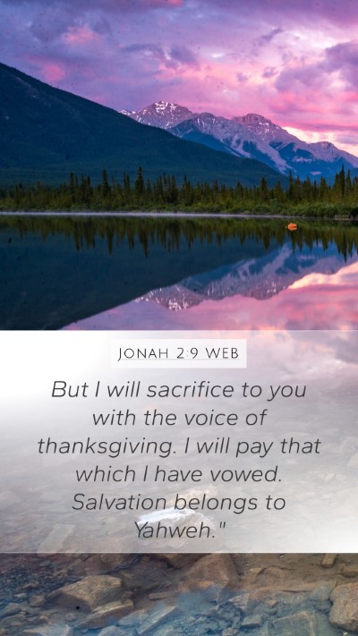 Jonah 2:9 WEB Bible Verse Image