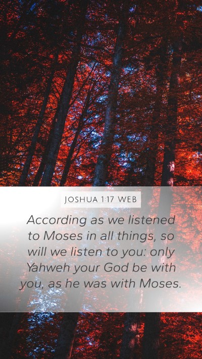 Joshua 1:17 WEB Bible Verse Image