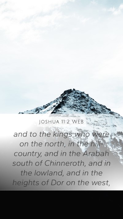 Joshua 11:2 WEB Bible Verse Image