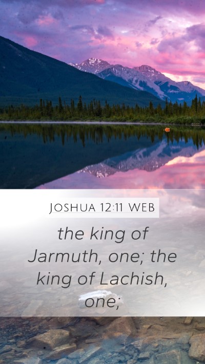 Joshua 12:11 WEB Bible Verse Image