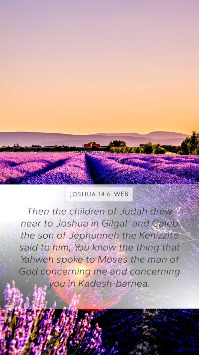 Joshua 14:6 WEB Bible Verse Image