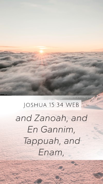 Joshua 15:34 WEB Bible Verse Image