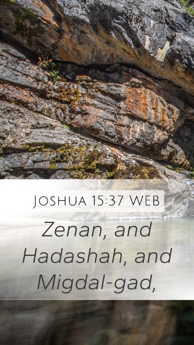 Joshua 15:37 WEB Bible Verse Image
