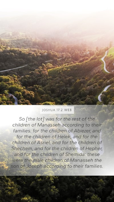 Joshua 17:2 WEB Bible Verse Image
