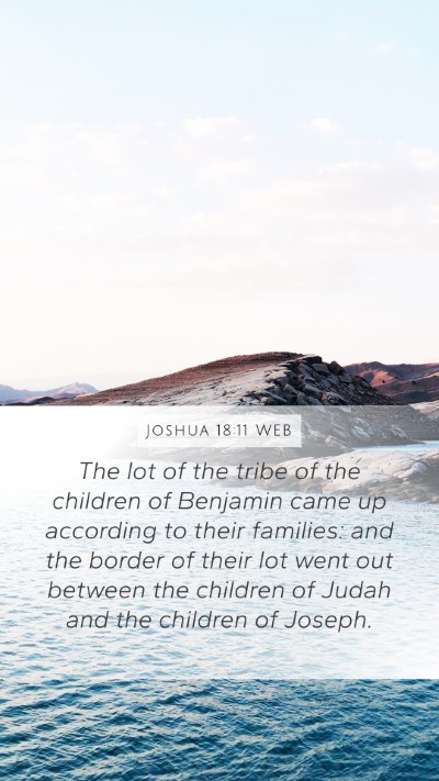 Joshua 18:11 WEB Bible Verse Image