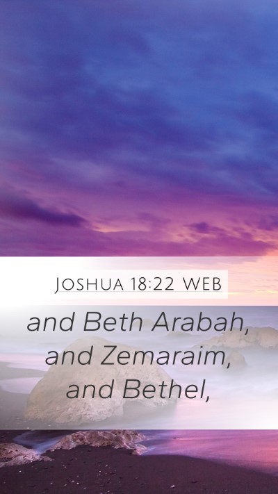 Joshua 18:22 WEB Bible Verse Image