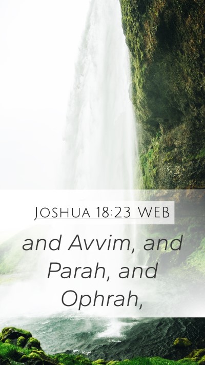 Joshua 18:23 WEB Bible Verse Image