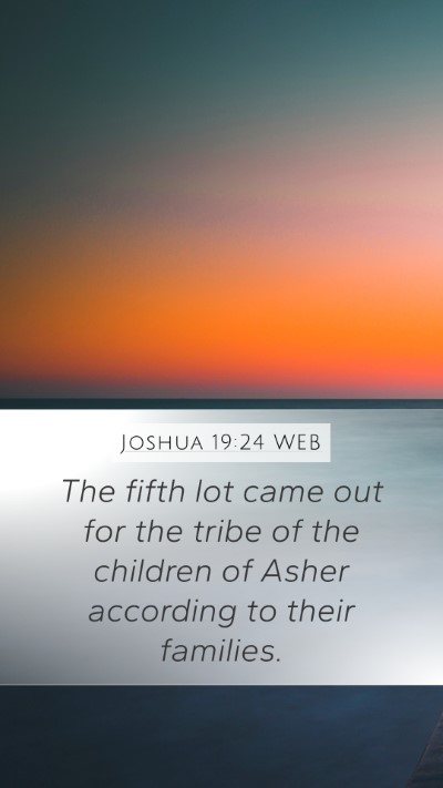 Joshua 19:24 WEB Bible Verse Image