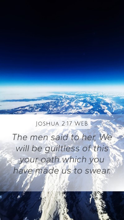 Joshua 2:17 WEB Bible Verse Image