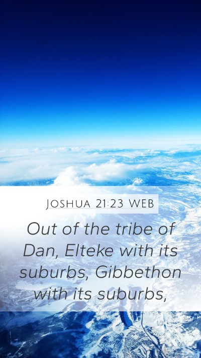 Joshua 21:23 WEB Bible Verse Image