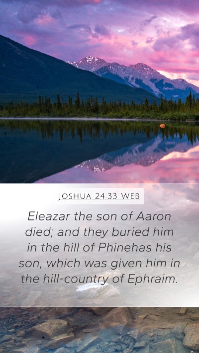 Joshua 24:33 WEB Bible Verse Image
