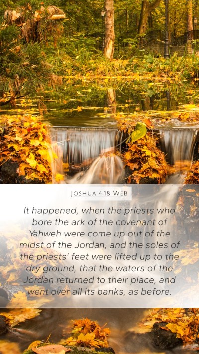 Joshua 4:18 WEB Bible Verse Image