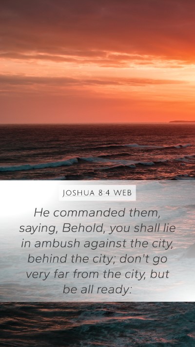 Joshua 8:4 WEB Bible Verse Image