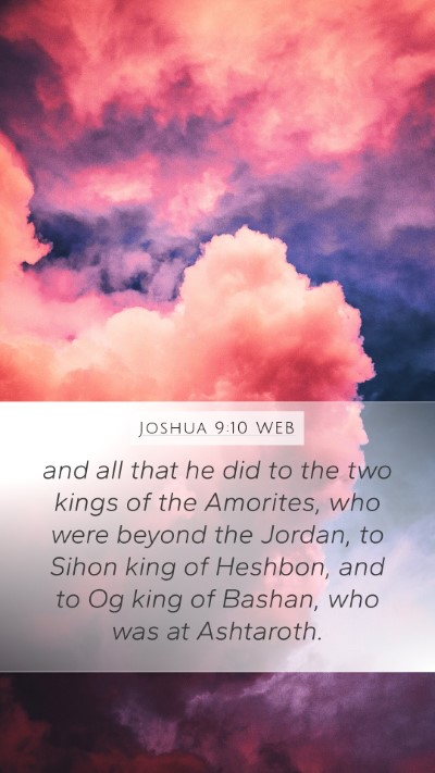 Joshua 9:10 WEB Bible Verse Image