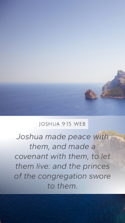Joshua 9:15 WEB Bible Verse Image