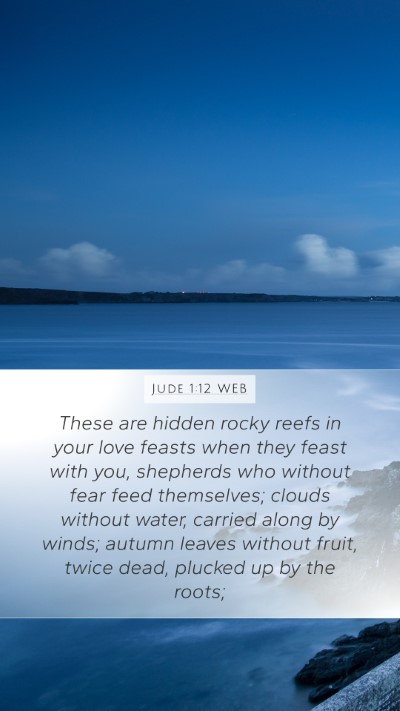 Jude 1:12 WEB Bible Verse Image