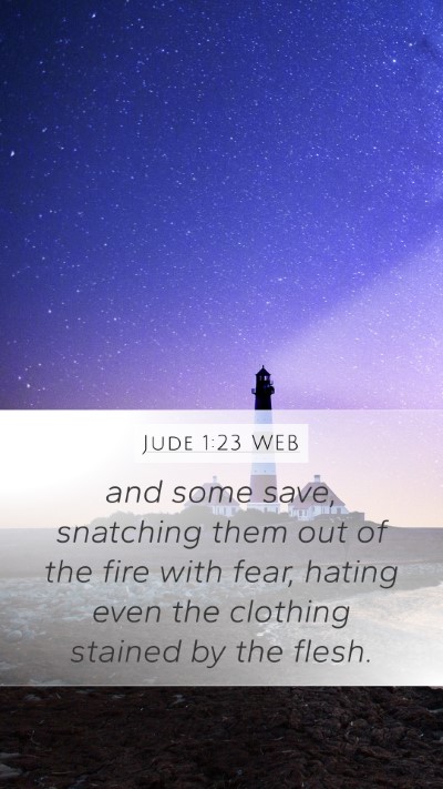 Jude 1:23 WEB Bible Verse Image