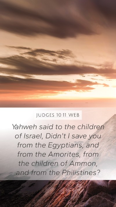 Judges 10:11 WEB Bible Verse Image