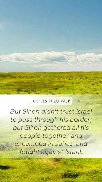 Judges 11:20 WEB Bible Verse Image