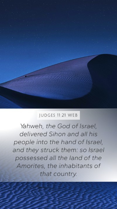 Judges 11:21 WEB Bible Verse Image