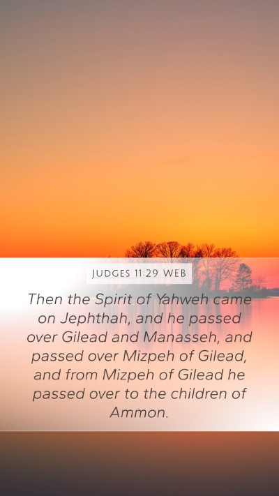 Judges 11:29 WEB Bible Verse Image