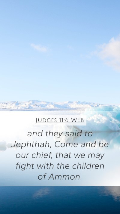 Judges 11:6 WEB Bible Verse Image
