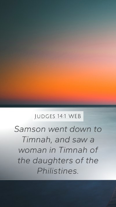 Judges 14:1 WEB Bible Verse Image