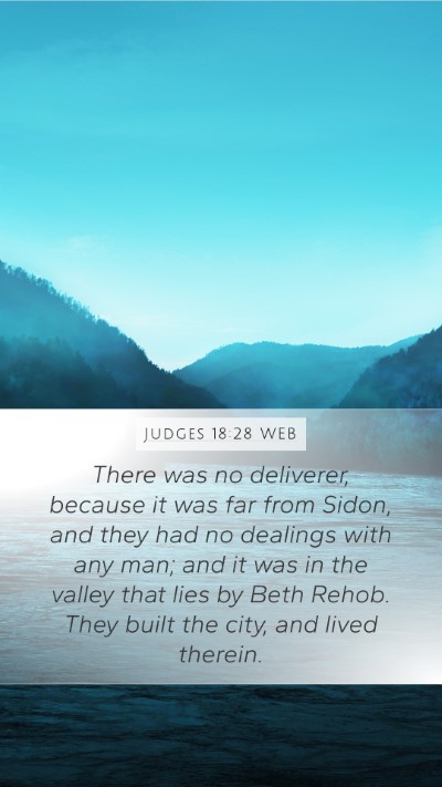 Judges 18:28 WEB Bible Verse Image