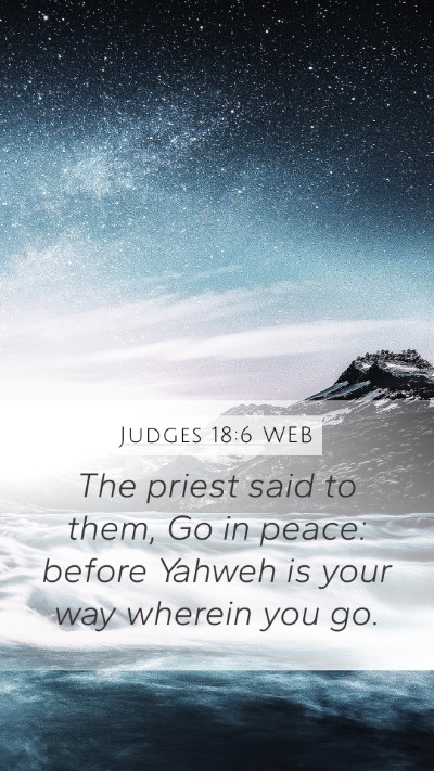Judges 18:6 WEB Bible Verse Image