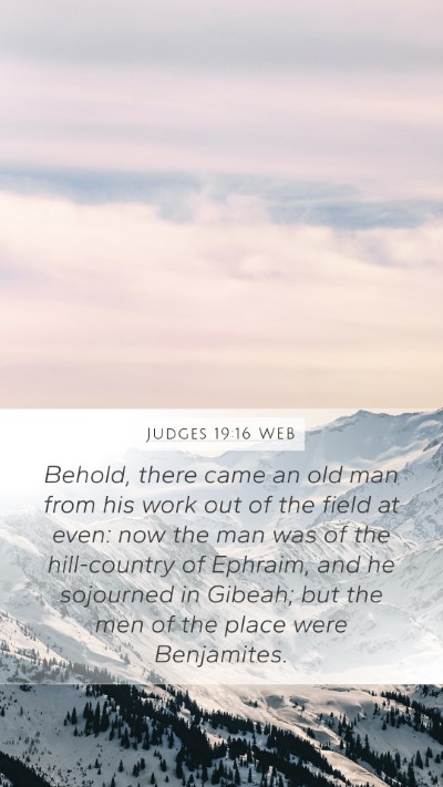 Judges 19:16 WEB Bible Verse Image