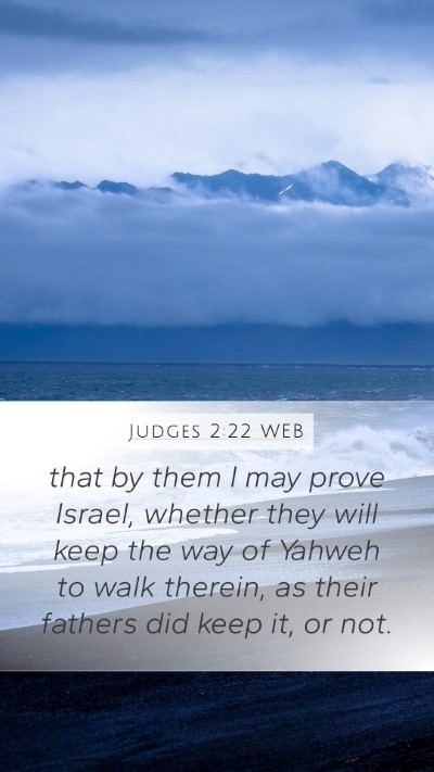 Judges 2:22 WEB Bible Verse Image