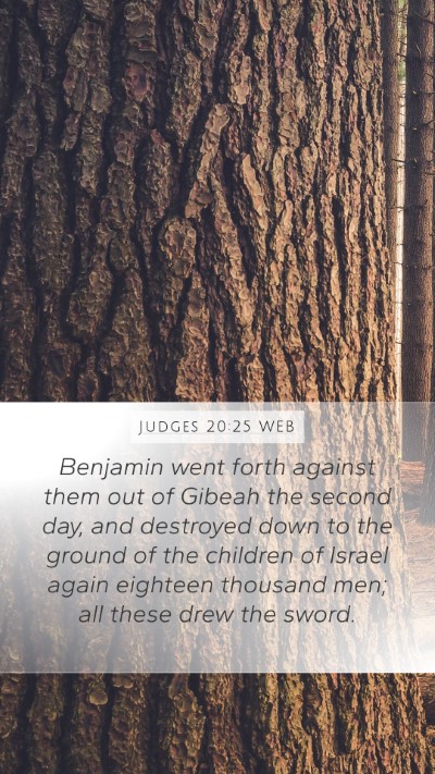 Judges 20:25 WEB Bible Verse Image