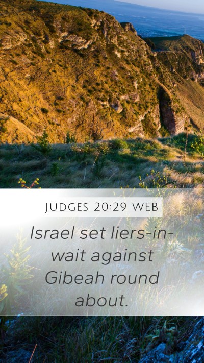 Judges 20:29 WEB Bible Verse Image