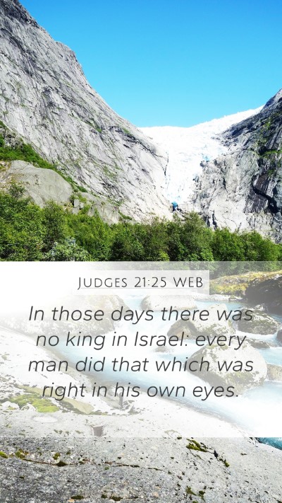 Judges 21:25 WEB Bible Verse Image