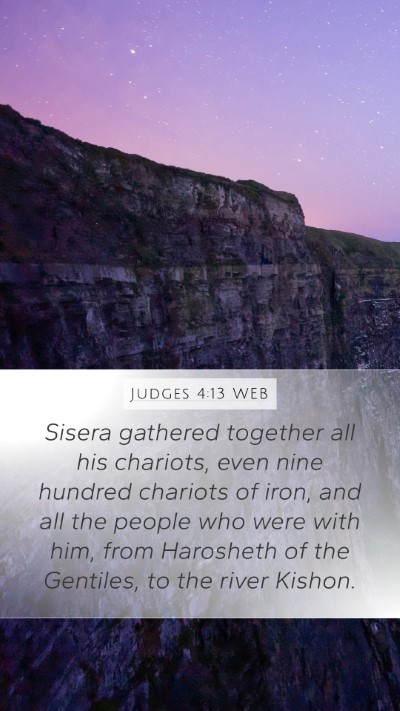 Judges 4:13 WEB Bible Verse Image