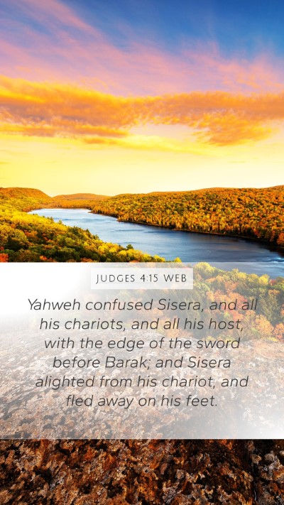 Judges 4:15 WEB Bible Verse Image