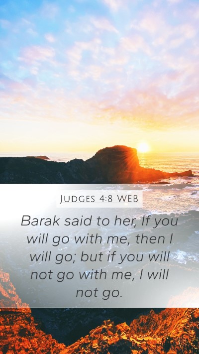 Judges 4:8 WEB Bible Verse Image