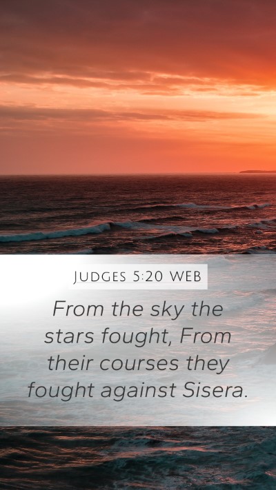Judges 5:20 WEB Bible Verse Image