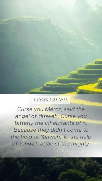 Judges 5:23 WEB Bible Verse Image