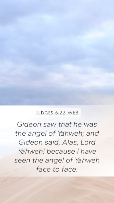 Judges 6:22 WEB Bible Verse Image