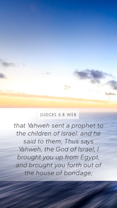 Judges 6:8 WEB Bible Verse Image